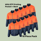 Hi-Vis Flying Jacket Pack (5 or 10) – Special Offer | Waterproof Class D Workwear with Custom Printing