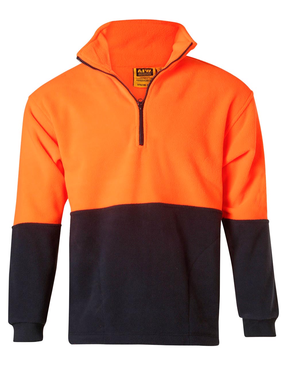 Hi-Vis Half Zip Polar Fleece Pullover Pack (5 or 10) – Special Offer | 300gsm Class D Workwear with Custom Printing