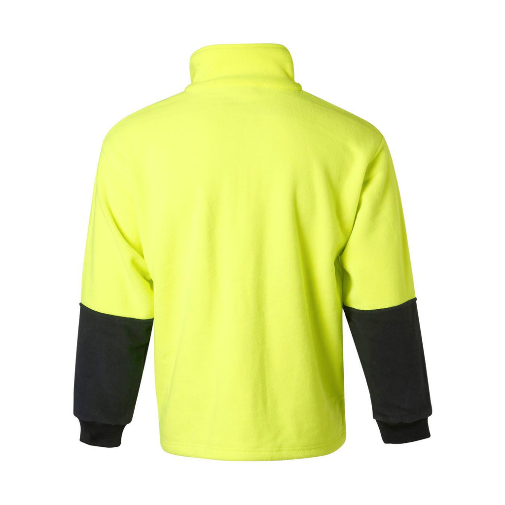 Hi-Vis Half Zip Polar Fleece Pullover | 300gsm Class D Workwear with Custom Printing