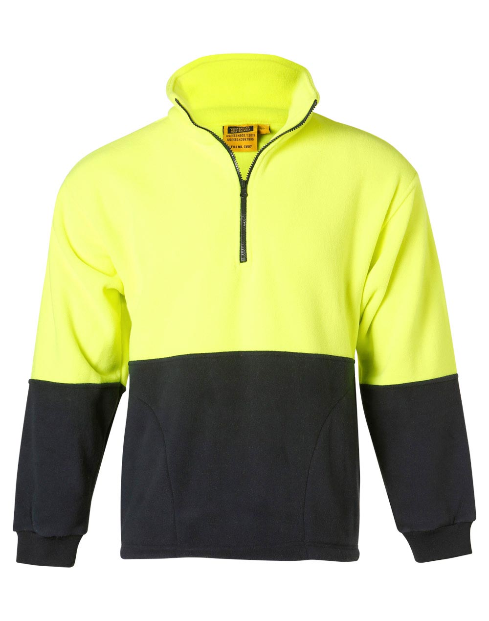 Hi-Vis Half Zip Polar Fleece Pullover Pack (5 or 10) – Special Offer | 300gsm Class D Workwear with Custom Printing
