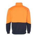 Hi-Vis Half Zip Fleece Sweat | 320gsm Class D Workwear with Custom Printing
