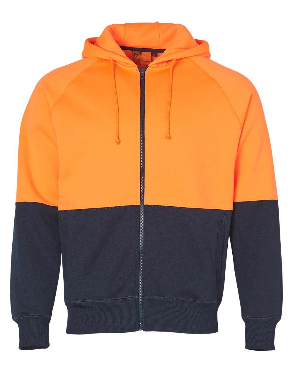 Hi-Vis Full Zip Fleece Hoodie Pack (5 or 10) – Special Offer | 320gsm Class D Workwear with Custom Printing