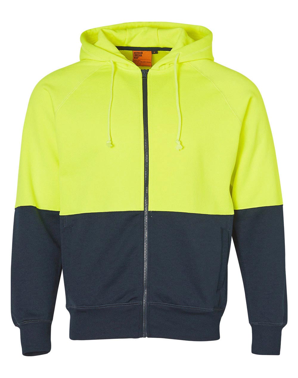 Hi-Vis Full Zip Fleece Hoodie Pack (5 or 10) – Special Offer | 320gsm Class D Workwear with Custom Printing