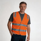 Hi-Vis Safety Vest Pack (5 or 10) – Special Offer | Class D/N Workwear with Custom Printing