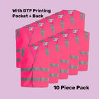 Hi-Vis Safety Vest Pack (5 or 10) – Special Offer | Class D/N Workwear with Custom Printing