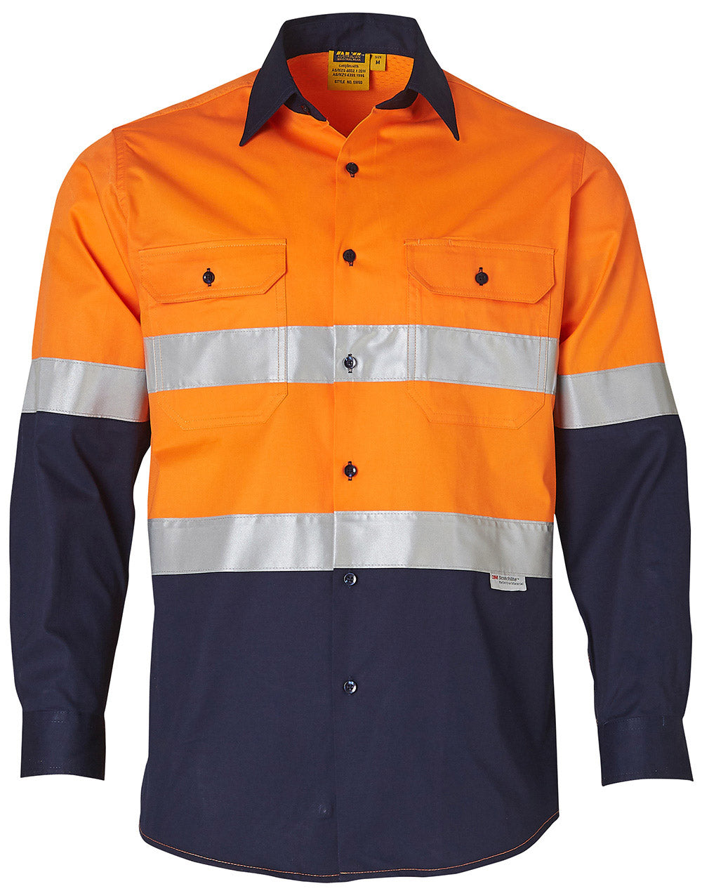 Hi-Vis Tape Safety Shirt Pack (5 or 10) – Special Offer | Class D/N  Workwear with Custom Printing
