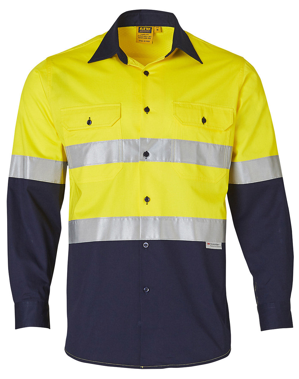 Hi-Vis Tape Safety Shirt Pack (5 or 10) – Special Offer | Class D/N  Workwear with Custom Printing