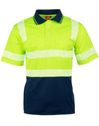 Hi-Vis Reflective Tape TrueDry Safety Polo | Class D/N Biomotion with Custom Embroidery