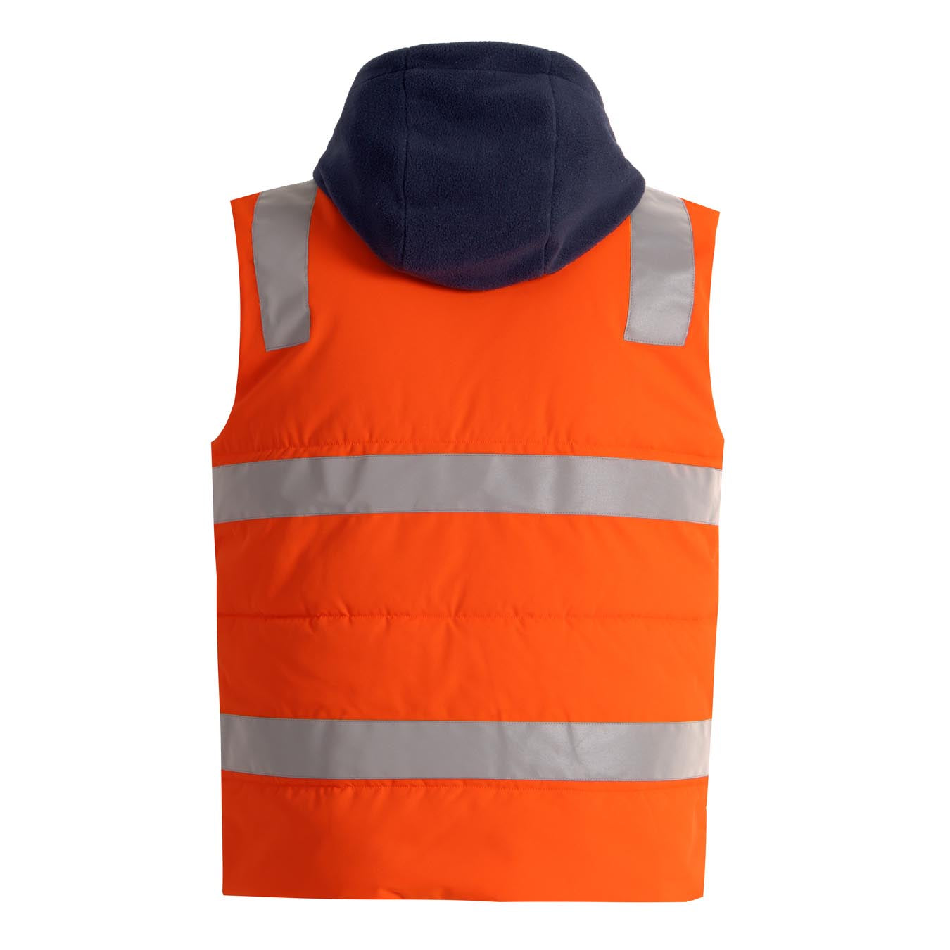 Hi-Vis Hooded Puffer Vest Pack (5 or 10) – Special Offer | Water Repellent Class D/N Workwear with Custom Printing