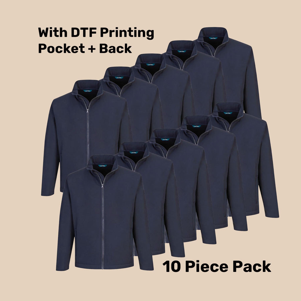 Softshell Jacket Pack (5 or 10) – Special Offer | Water Resistant Corporate Wear with Custom Printing