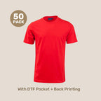 Kids Combed Cotton Tee Pack - 185gsm | with Custom Printing