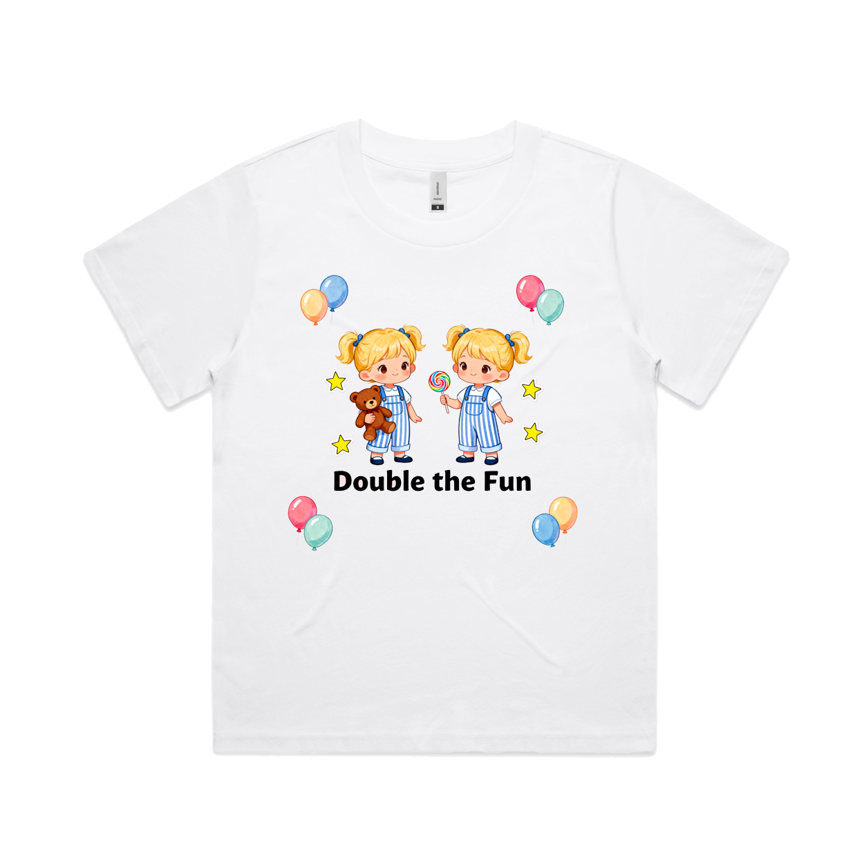 Graphic T-shirt - Twins Matching Tee (Double The Fun)