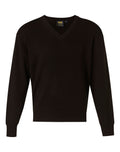 Wool Blend V-Neck Jumper | Premium Jumper with Custom Embroidery