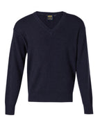 Wool Blend V-Neck Jumper | Premium Jumper with Custom Embroidery