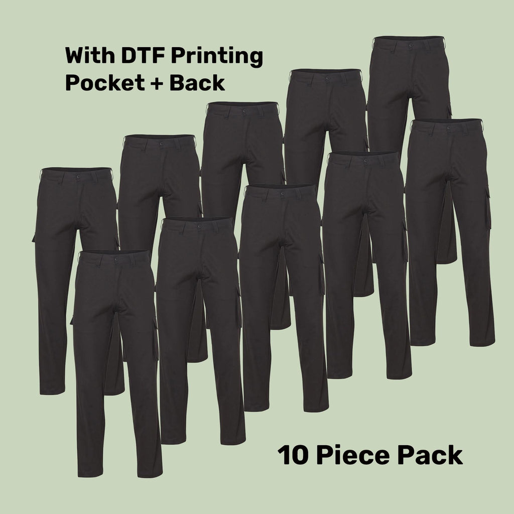 Heavy Cotton Drill Work Pants Pack (5 or 10) – Special Offer | 310gsm Hard Wearing