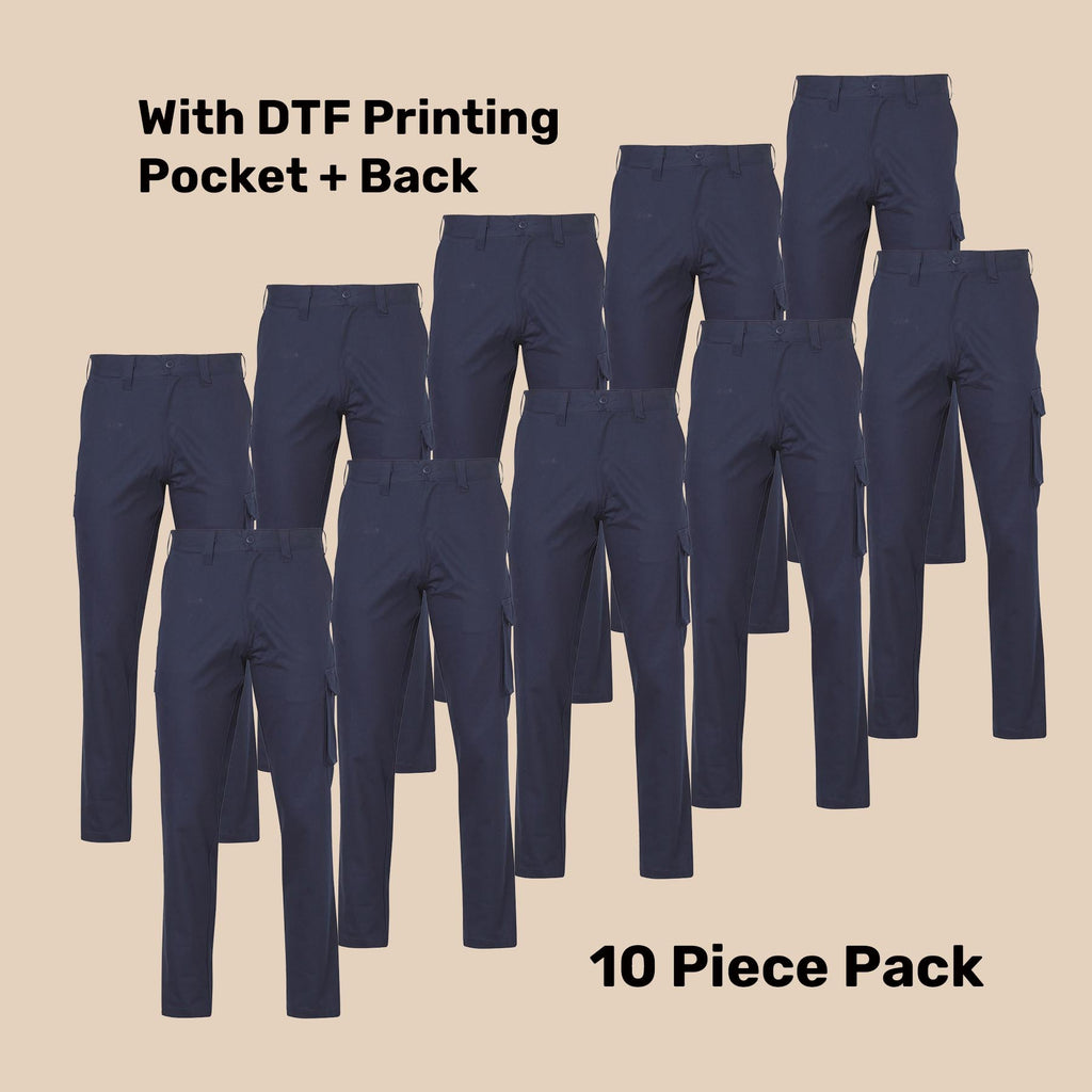 Heavy Cotton Drill Work Pants Pack (5 or 10) – Special Offer | 310gsm Hard Wearing