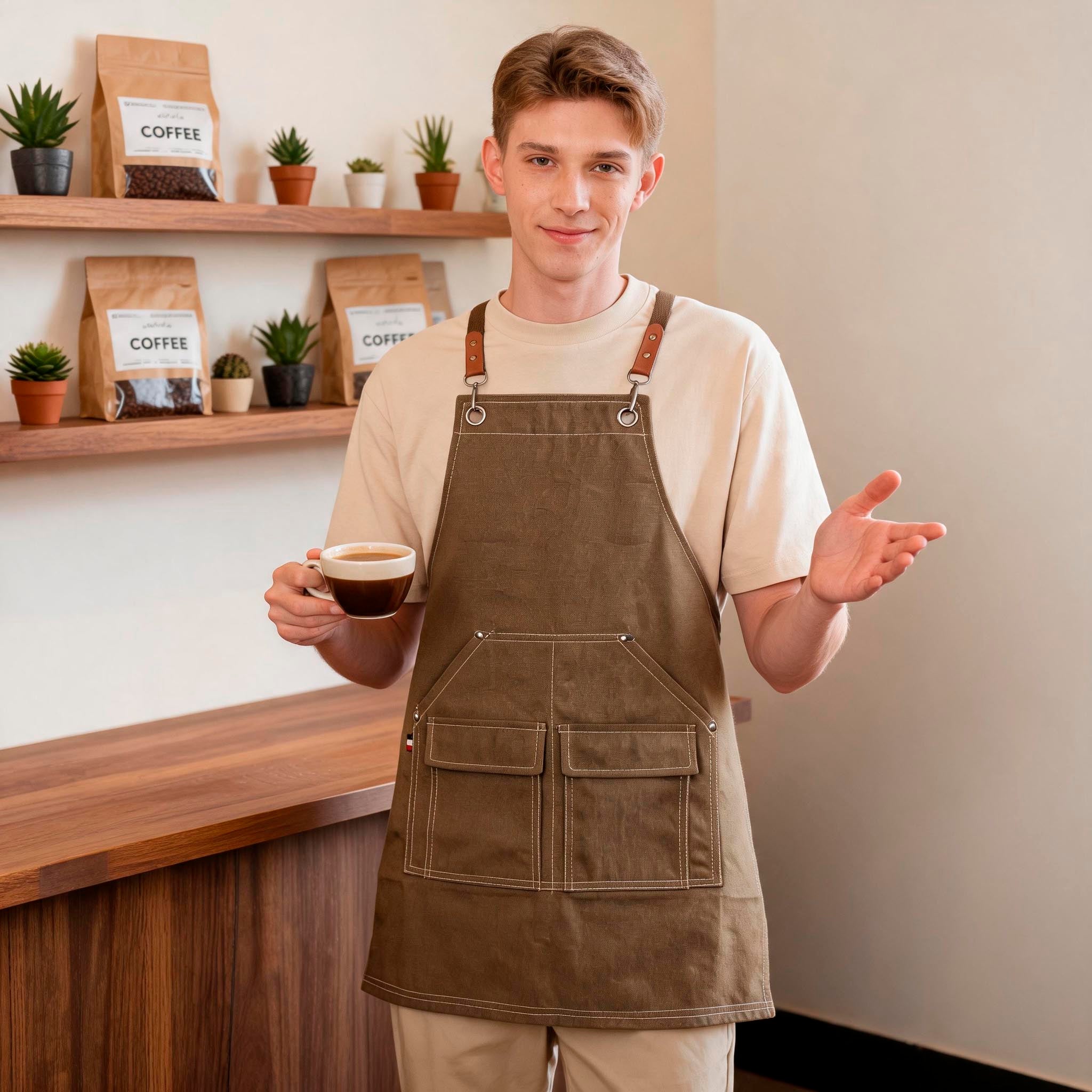 Heavy Duty Canvas Apron – Multi Pocket | with Custom Embroidery or Printing