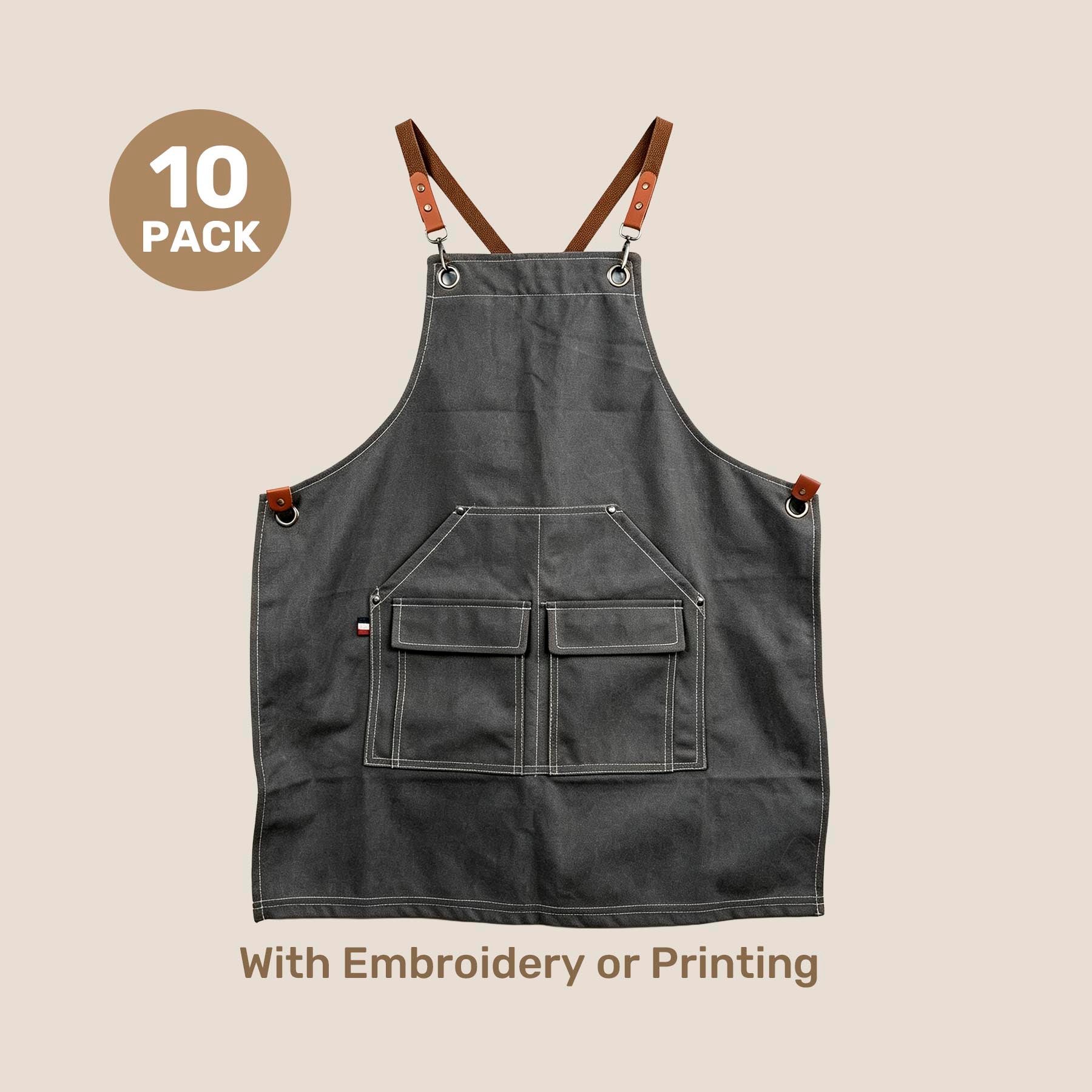 Heavy Duty Canvas Apron – Multi Pocket | with Custom Embroidery or Printing