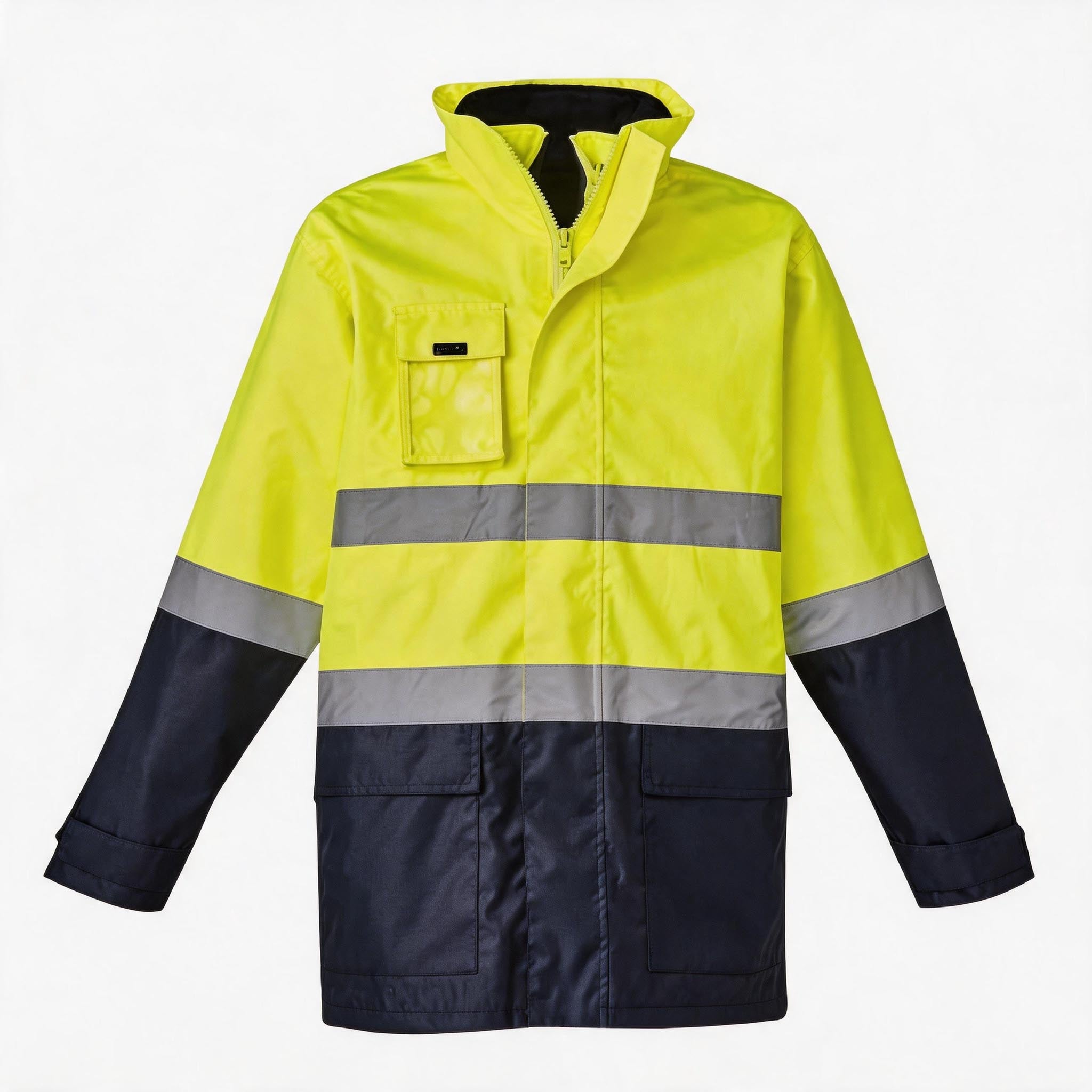 Hi-Vis 4-in-1 Jacket with Reversible Fleece Vest Pack (5 or 10) – Special Offer | Waterproof Workwear with Custom Printing