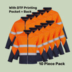 Hi-Vis Jacket Pack (5 or 10) – Special Offer | Waterproof Workwear with Custom Printing