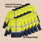 Hi-Vis Jacket Pack (5 or 10) – Special Offer | Waterproof Workwear with Custom Printing